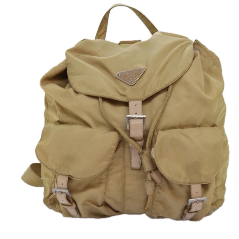 Prada Tessuto Backpack Beige